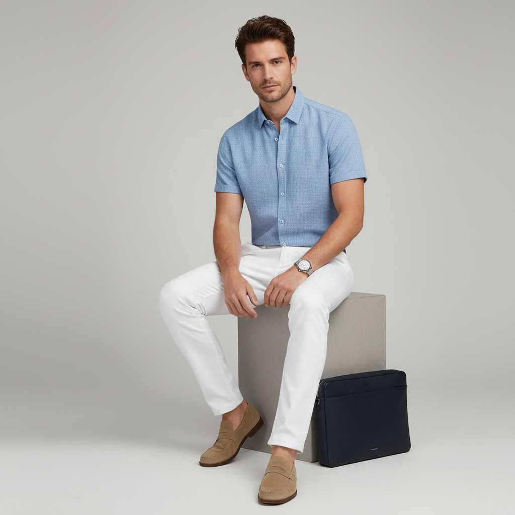 Men's Casual Summer Shirt | Short Sleeve Leisurewear