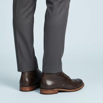 Men's Classic Ankle Work Boots | Durable Lace-Up Design