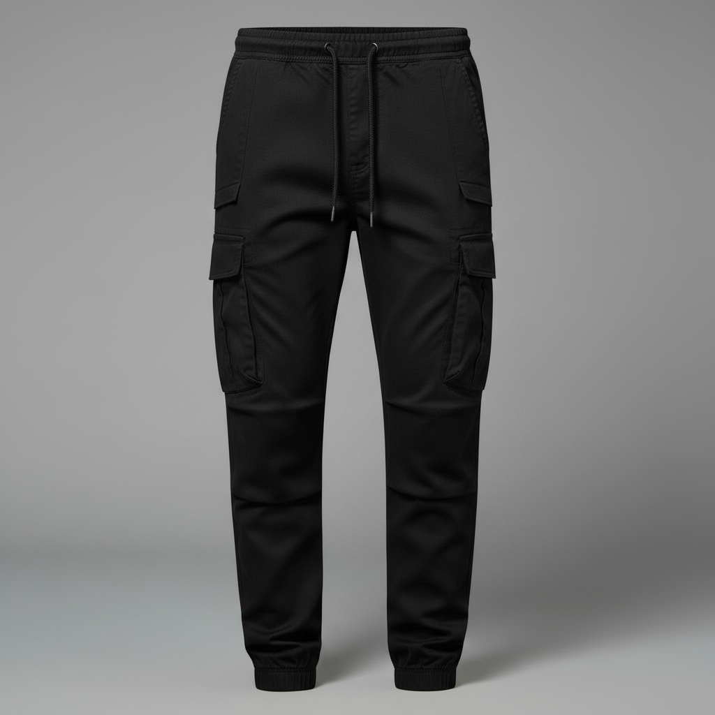 Men's Tactical Cargo Pants | Black Cargo Trousers