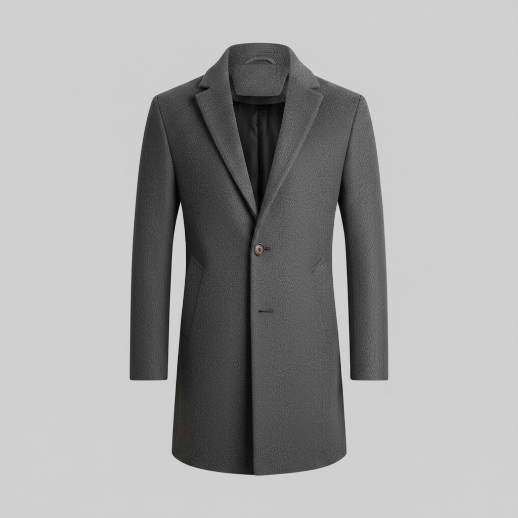 Men's Notched Lapel Overcoat | Stylish Winter Coat 6