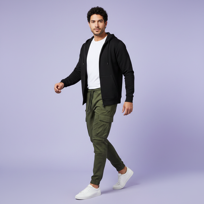 Men's Tactical Cargo Pants | Black Cargo Trousers