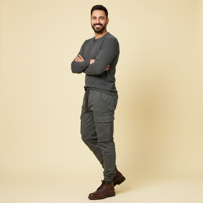Men's Tactical Cargo Pants | Black Cargo Trousers