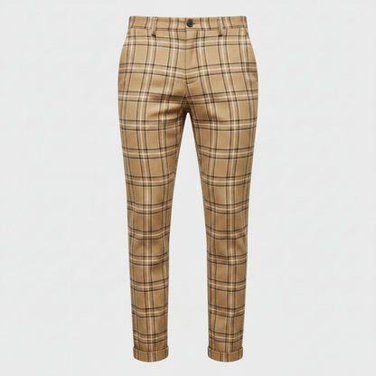 Sasha Checked Chinos | Men's Trousers for Casual Style 7
