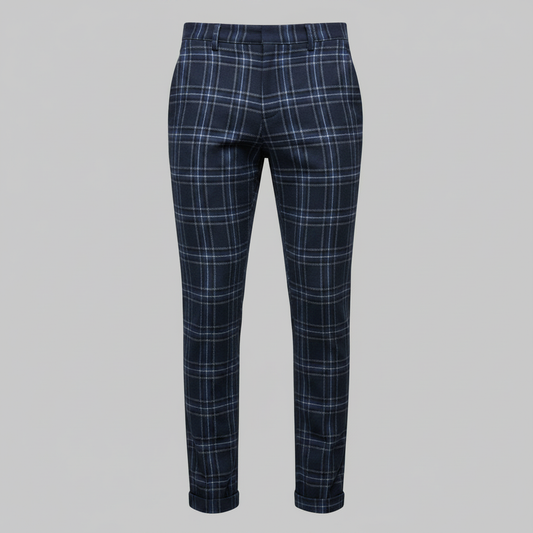 Sasha Checked Chinos | Men's Trousers for Casual Style 8