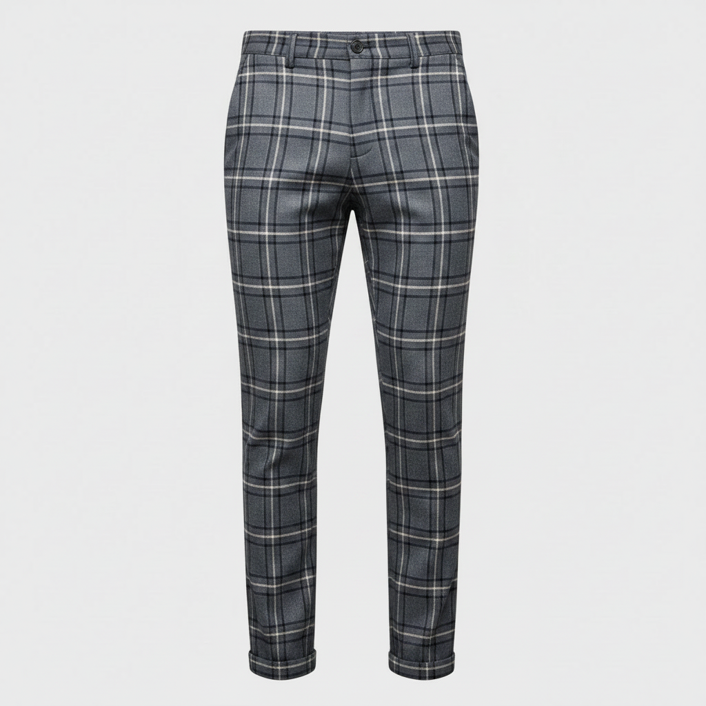 Sasha Checked Chinos | Men's Trousers for Casual Style 9