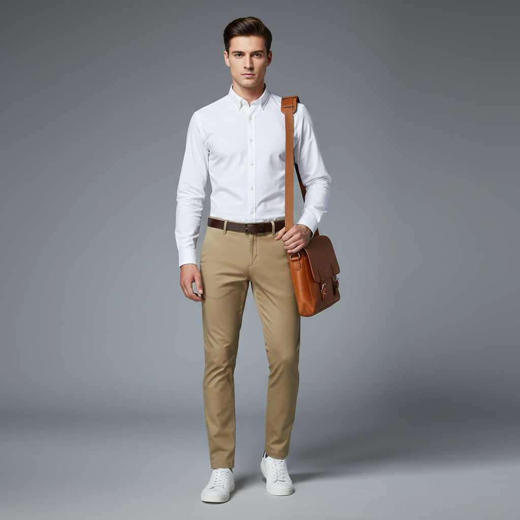 Saul Men's Slim Fit Stretch Trousers | Comfortable Casual Pants