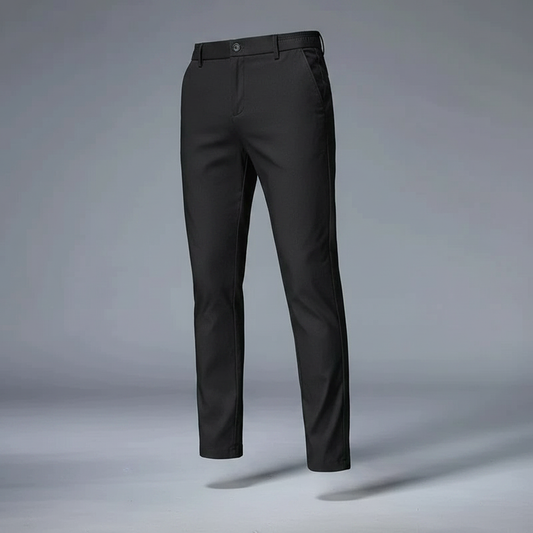 Saul Men's Slim Fit Stretch Trousers | Comfortable Casual Pants 0