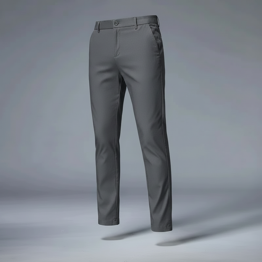 Saul Men's Slim Fit Stretch Trousers | Comfortable Casual Pants 7