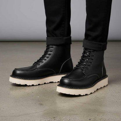 Uriel Lace-Up Ankle Boots | Men's Durable Leather Footwear