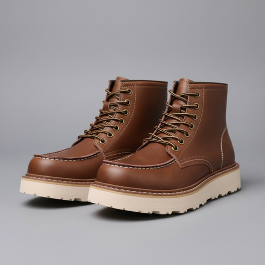 Uriel Lace-Up Ankle Boots | Men's Durable Leather Footwear 0