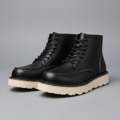 Uriel Lace-Up Ankle Boots | Men's Durable Leather Footwear 1